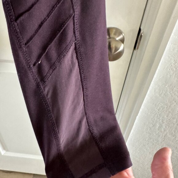 Tangerine Womens XXL Plum High-Waisted Leggings W/Ruched Side Details Stretchy F - Picture 9 of 10